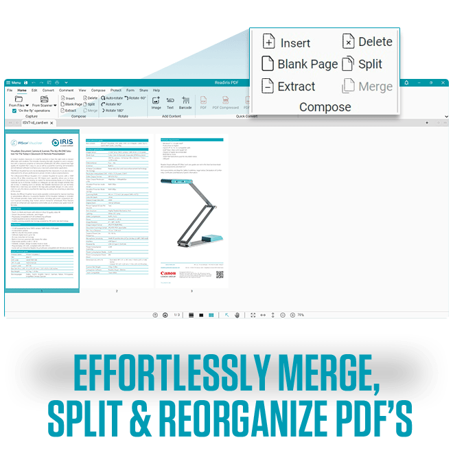 screenshot of Readiris PDF